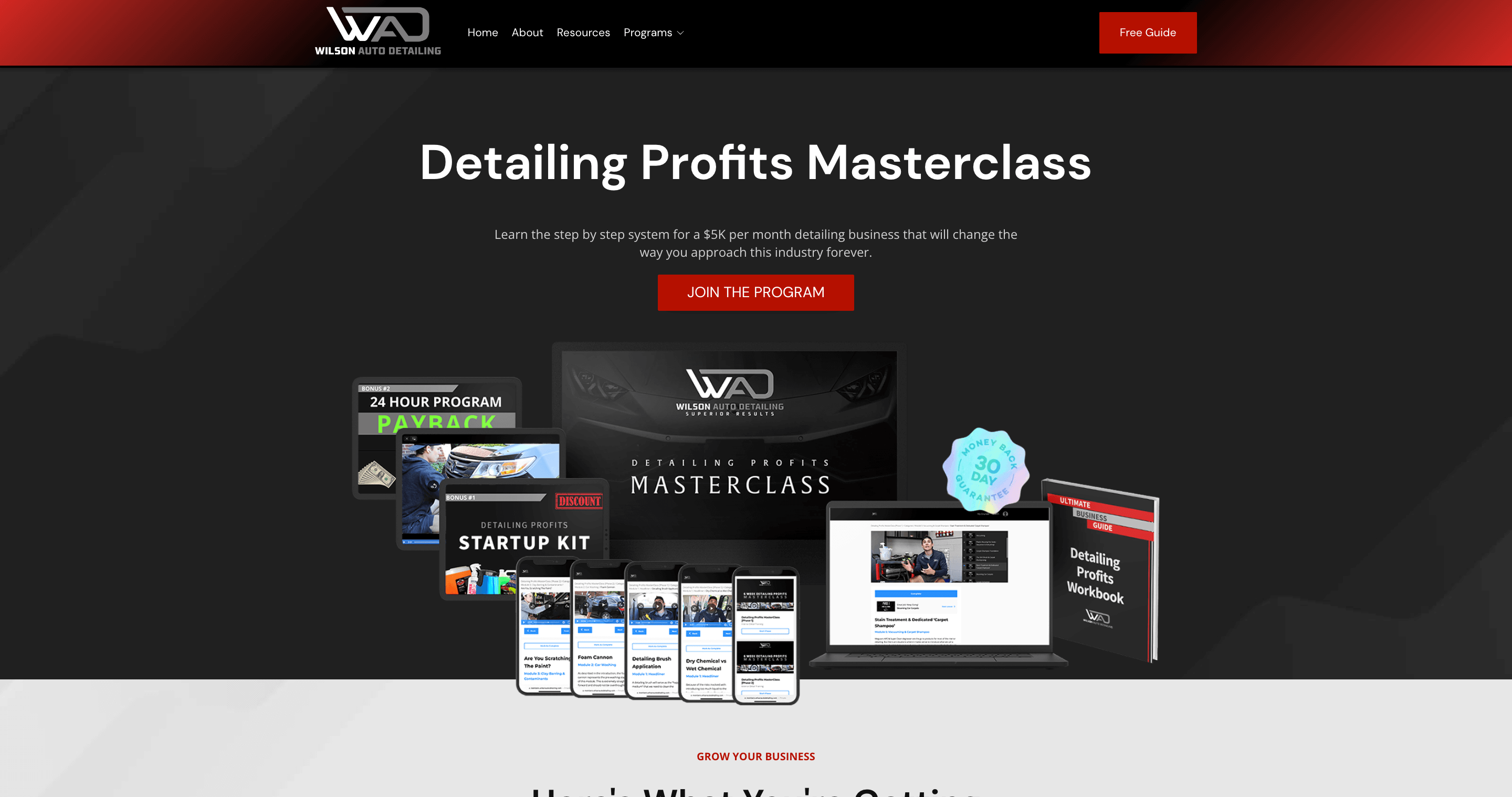 Detailing-Profits-Masterclass-Wilson-Auto-Detailing Home