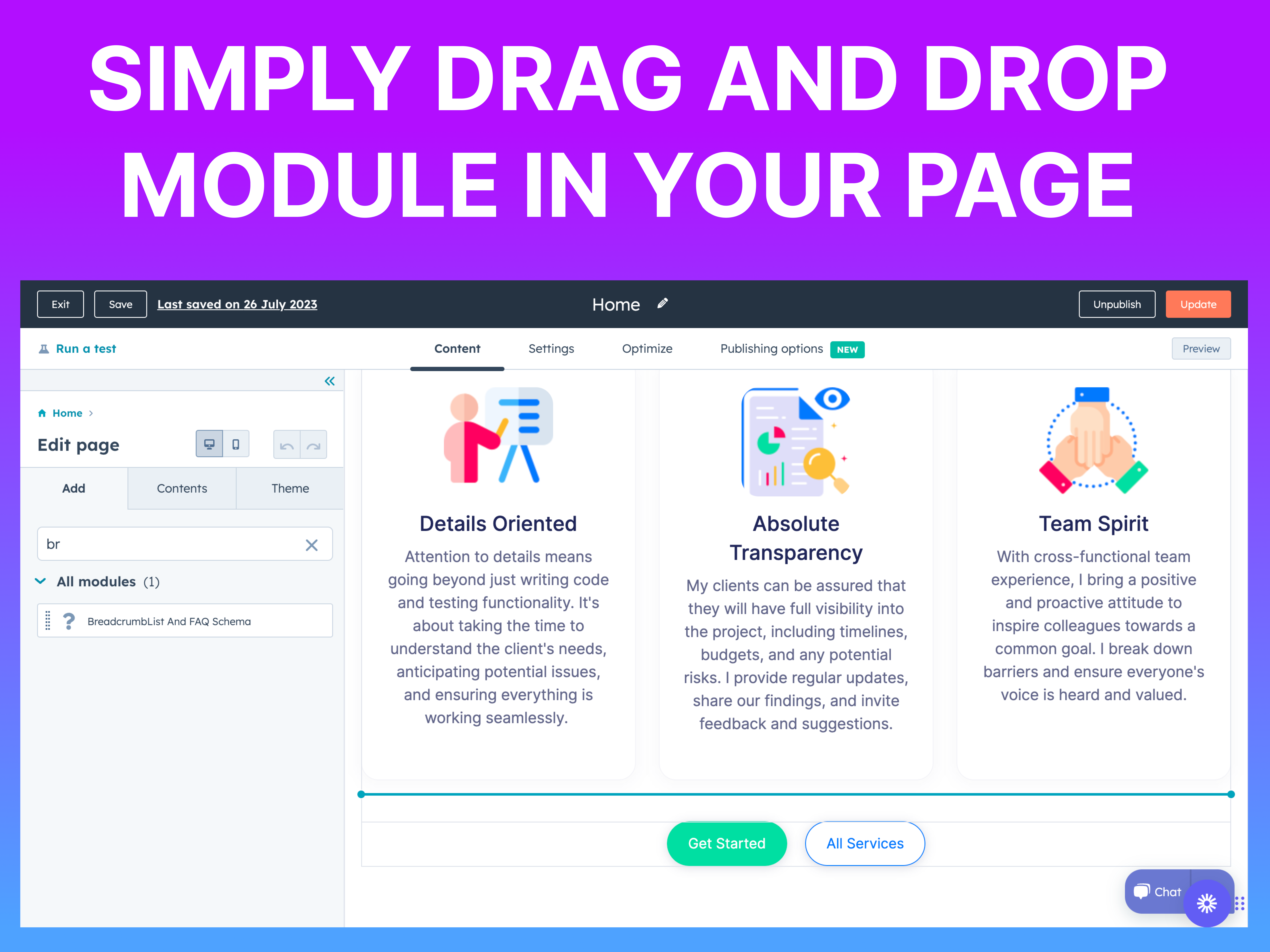 1️⃣ Simple Drag and Drop Interface:
