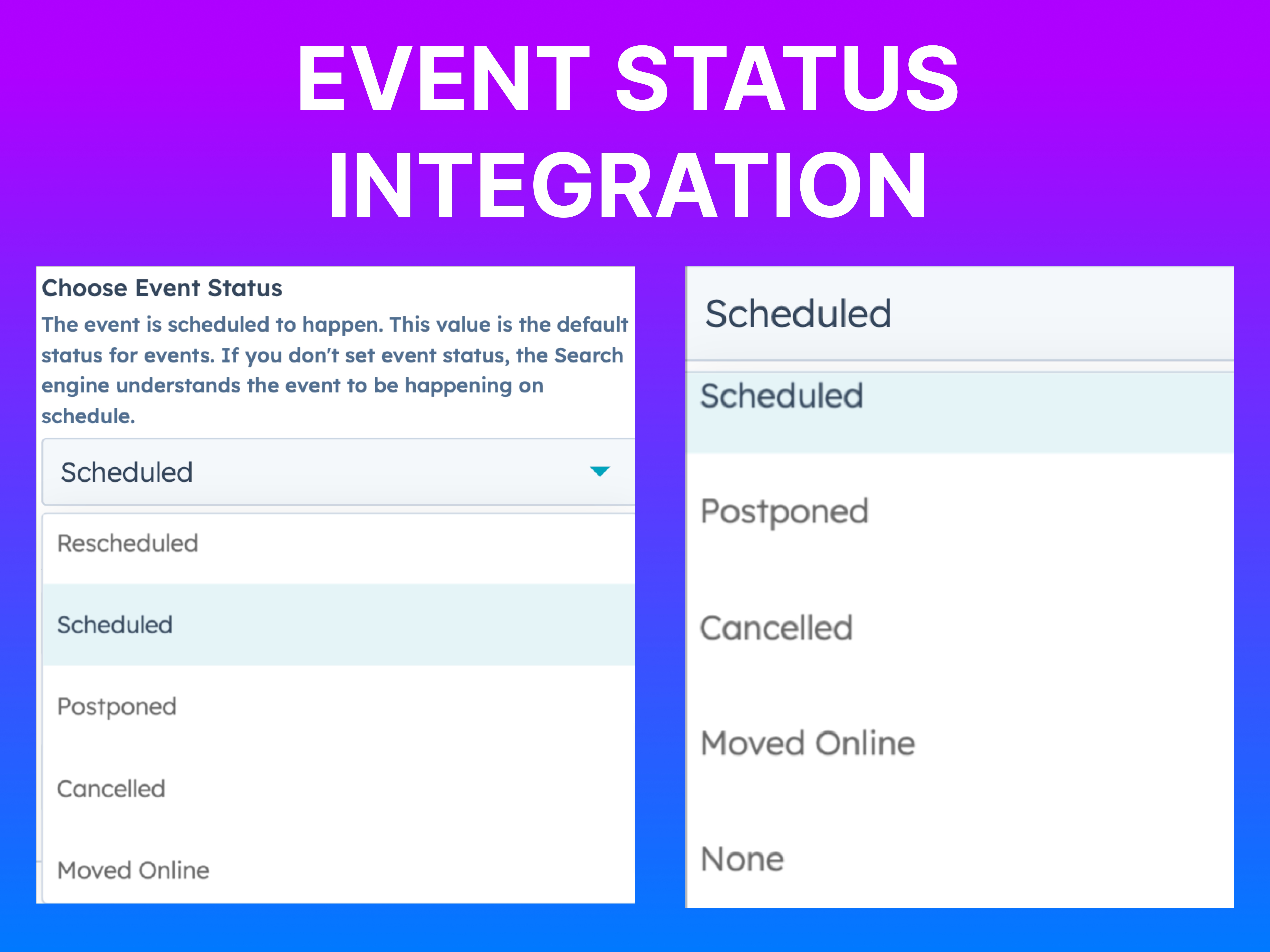 Event Status Integration 📅