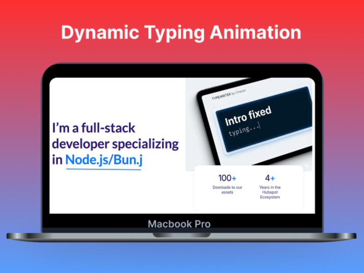 Dynamic Typing Animation